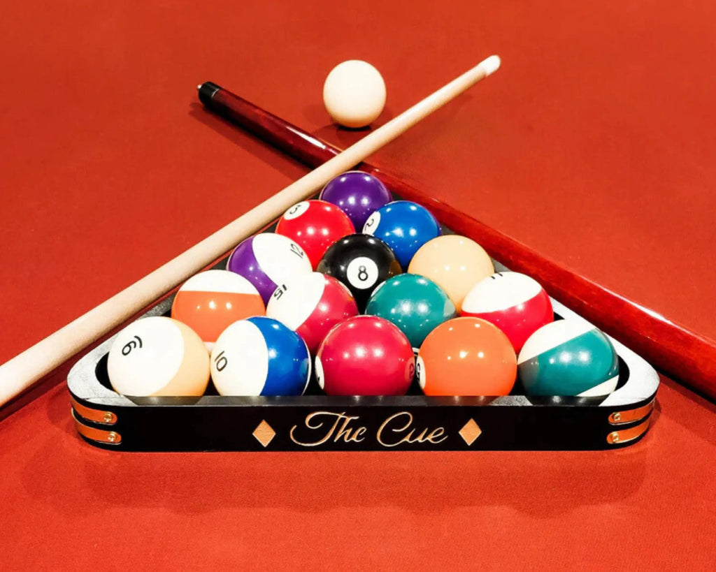 Personalized Billiard Racks: Pool Triangle | Twisted Edge Creations