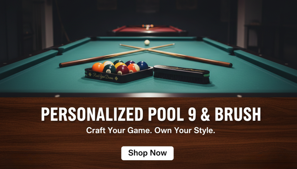 Personalized Pool 9 & Brush Twisted Edge Creations