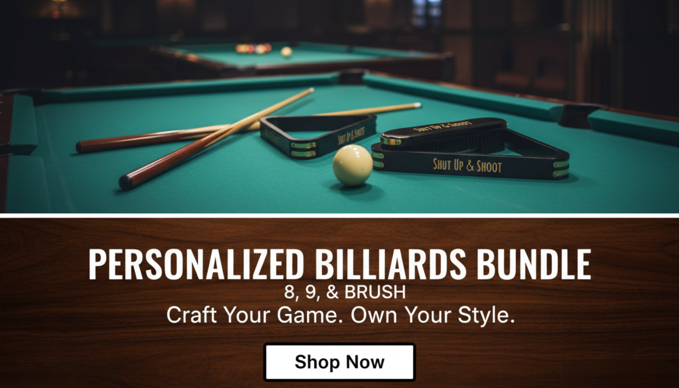 Personalized Billiards Bundle 8, 9 and Brush Twisted Edge Creations
