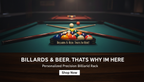 Billards & Beer, Thats Why Im Here! Twisted Edge Creations