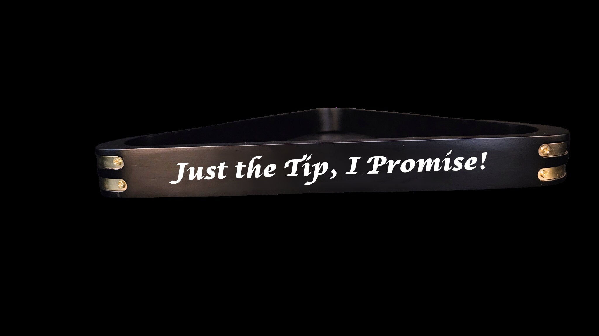 Just the Tip, I Promise! - Custom Engraved Billiards Rack Design - Unique Pool Room Decor