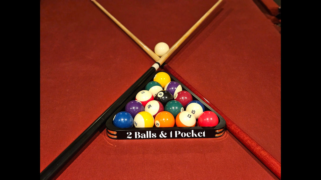 2 Balls & 1 Pocket | Pool Triangle | Billiards Triangle | Gift for Him | Her | Wedding | Anniversary | Billiards Supplies | Pool Room