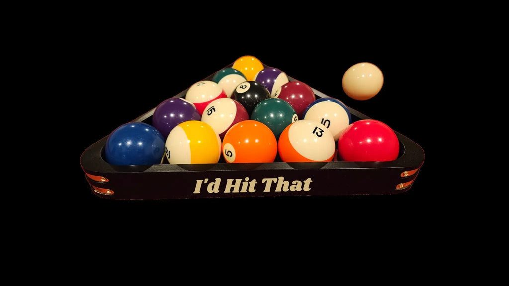 I'd Hit That | Pool Triangle | Billiards Triangle | Gift for Him | Her | Wedding | Anniversary | Billiards Supplies | Pool Room