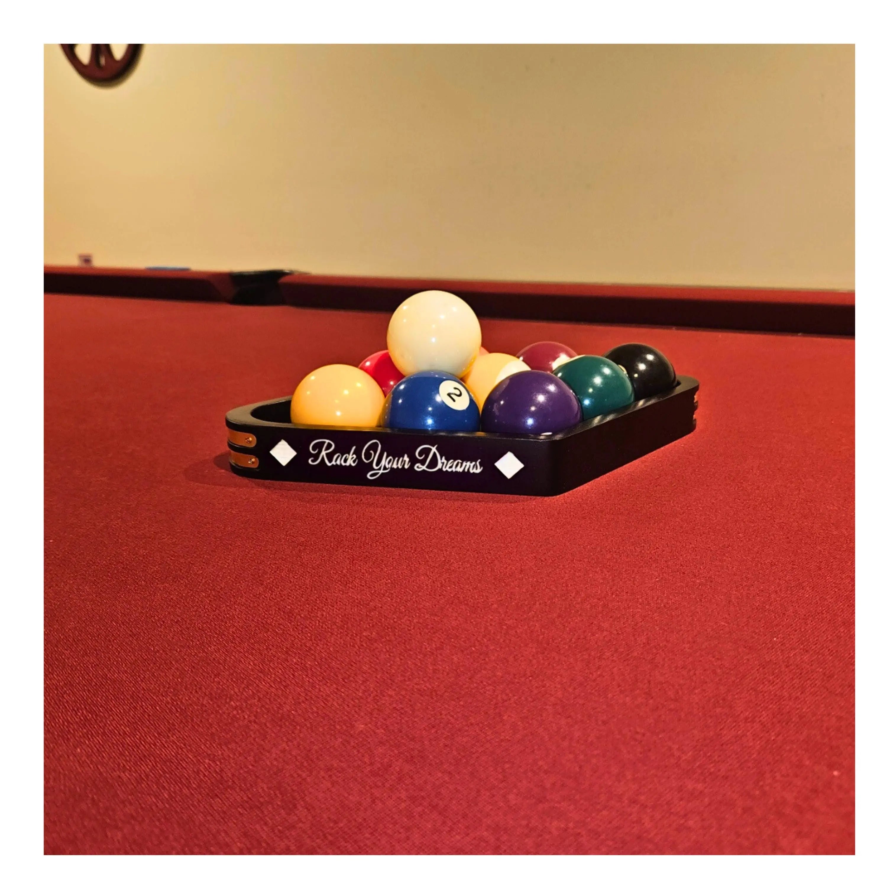 Personalized 9 Ball Billiard Rack | Custom Engraving | Pool Triangle | Billiards Triangle | Gift for Him | Her | Wedding | Pool Player